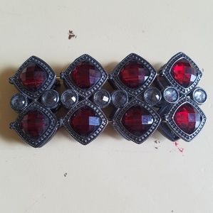 Black and red bracelet